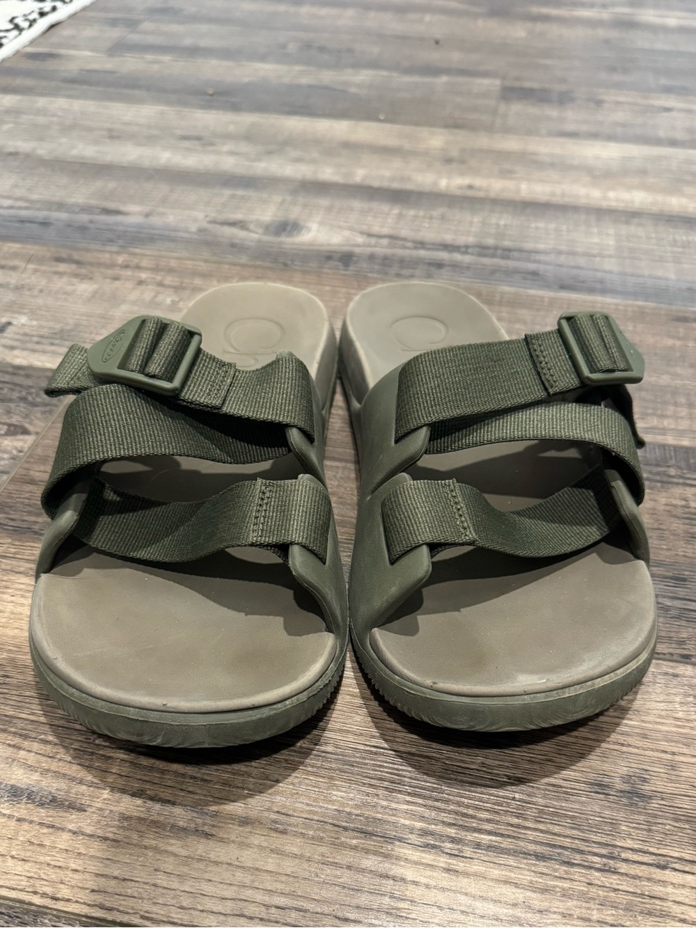 Women’s Olive Green Chaco Adjustable Strap Sandals